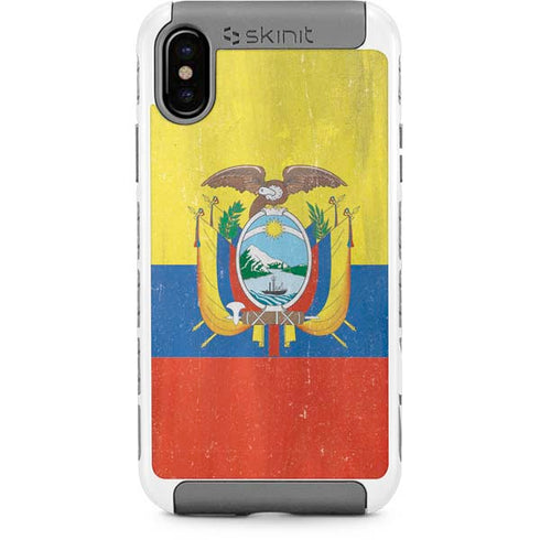 Ecuador Flag Distressed iPhone Cases